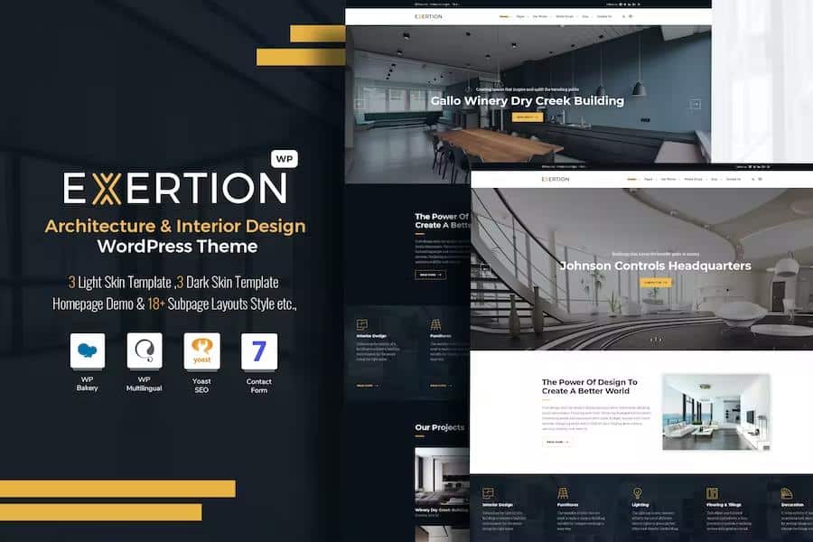 Exertion - Architecture & Interior Design WordPress Theme