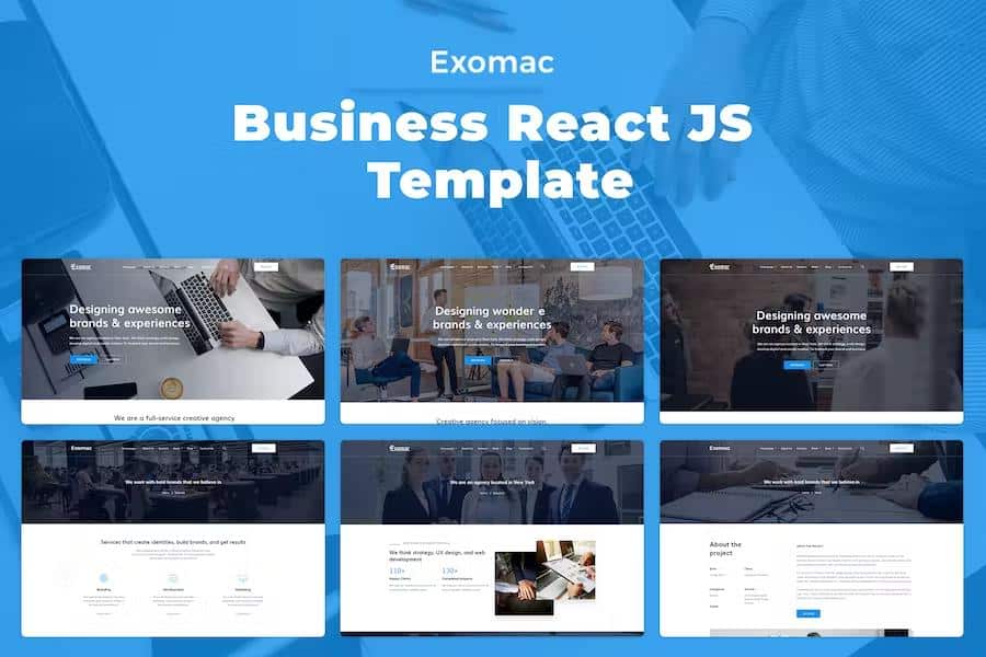 Exomac - Business React JS Template