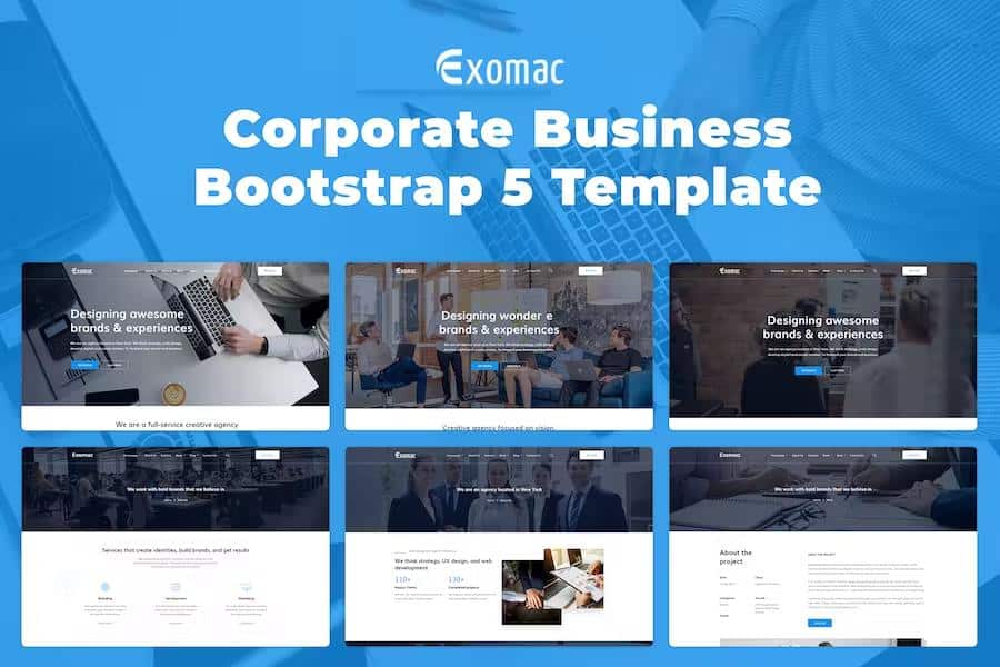 Exomac - Corporate Business Bootstrap 5 Template