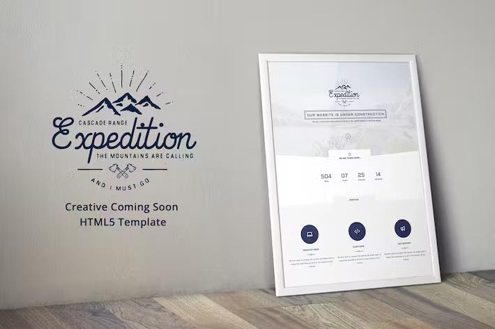 Preview image for Expedition - Creative Coming Soon HTML5 Template