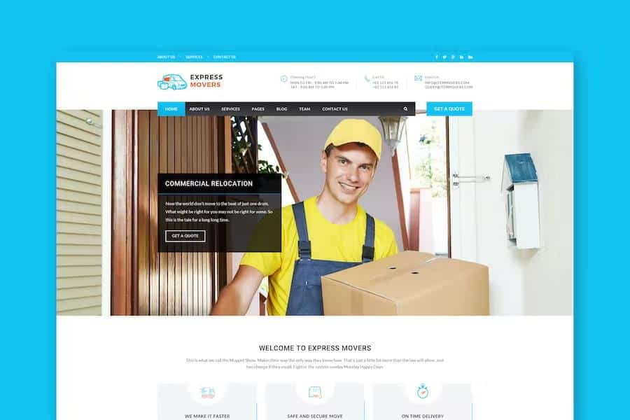 Express Movers - Moving Company HTML Template