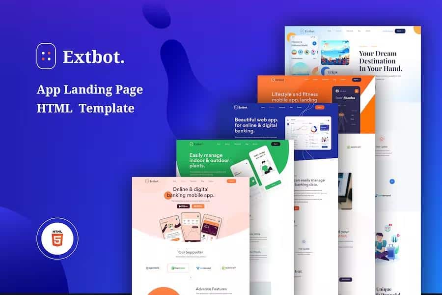 Extbot - App Landing Bootstrap 5 Template