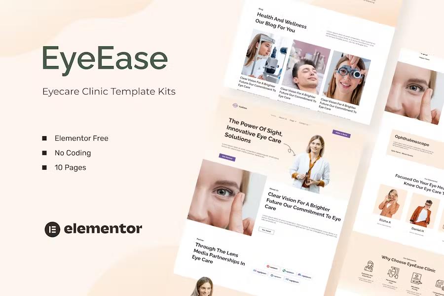 Preview image for EyeEase - Eyecare Clinic Template Kits