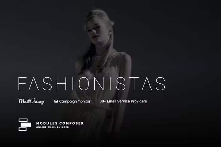Fashionistas - E-commerce Responsive Email for Fashion & Accessories with Online Builder