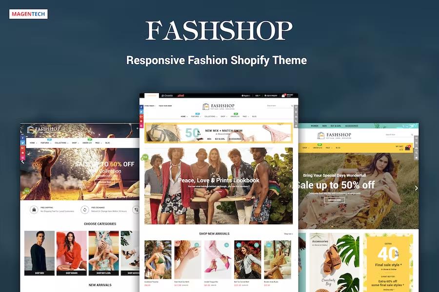 FashShop - Multipurpose Sectioned Drag & Drop  Bootstrap 4 Shopify Theme