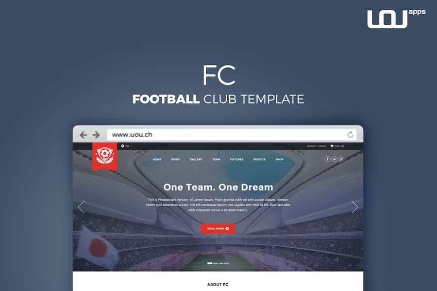 FC - Football Club Template (Soccer HTML)