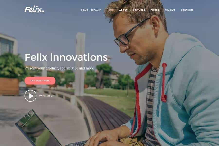 Felix. - App - Service - Product Landing Page