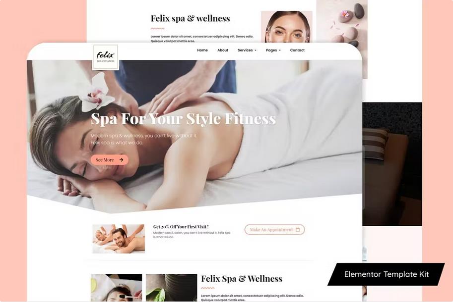 Felix - Spa Elementor Template Kit