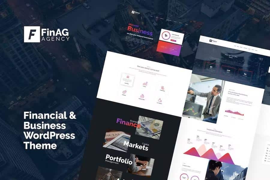 Finag - Creative &Finance Agency WordPress Theme