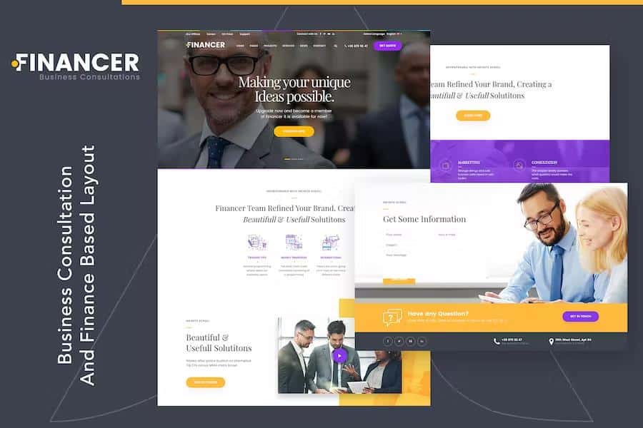 Financer - Business Consultations Template