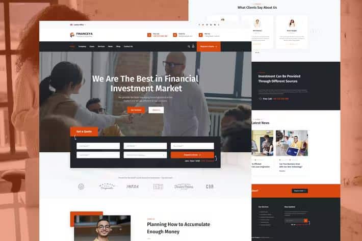 Financeya -  Business, Consulting & Accounting HTML5 Responsive Template