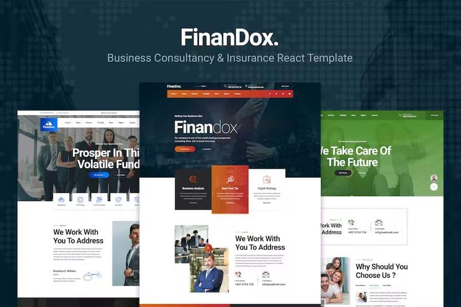 Finandox - ReactJS Business Consulting Template