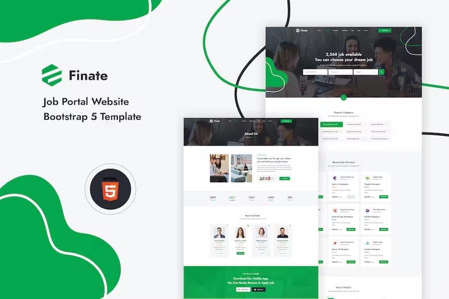 Finate - Job Portal Website Template Using Bootstrap 5