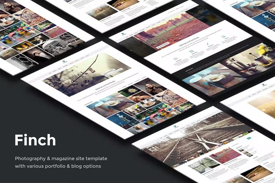 Finch - Photography Template for Photographers