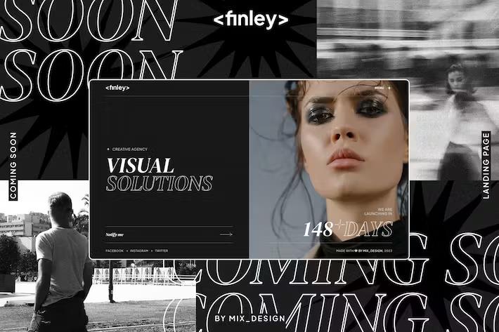 Preview image for Finley - Coming Soon and Portfolio Template