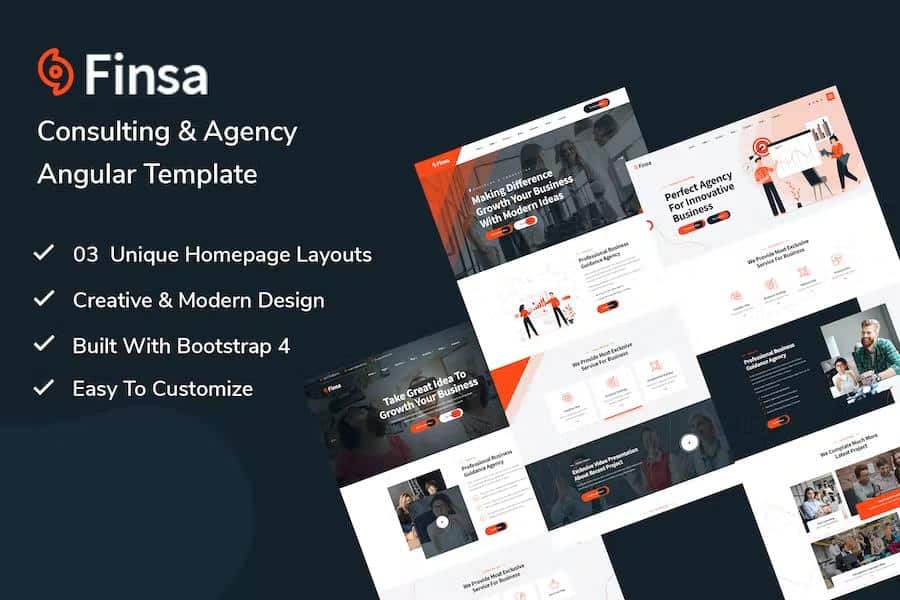 Finsa -  Consultancy & Business Angular Template