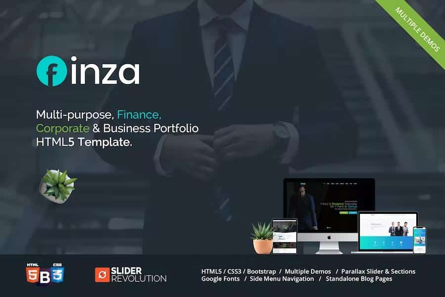 Finza - One Page Parallax