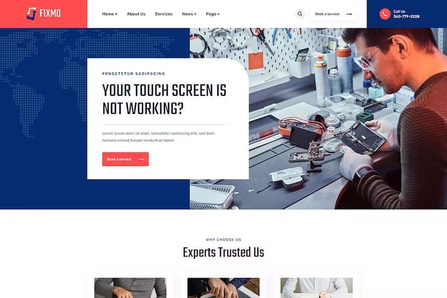 Fixmo - Smartphone Repair Services HTML Template