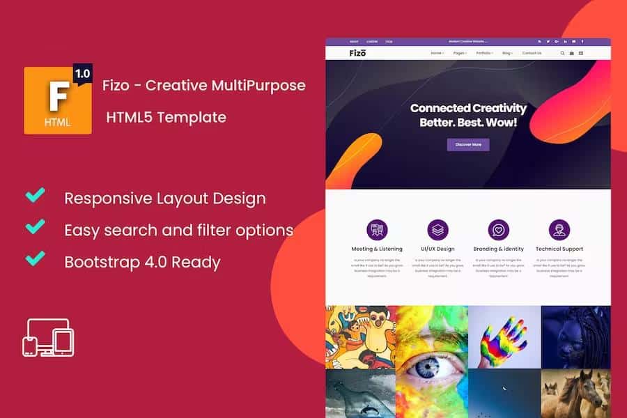Fizo - Creative MultiPurpose HTML5 Template