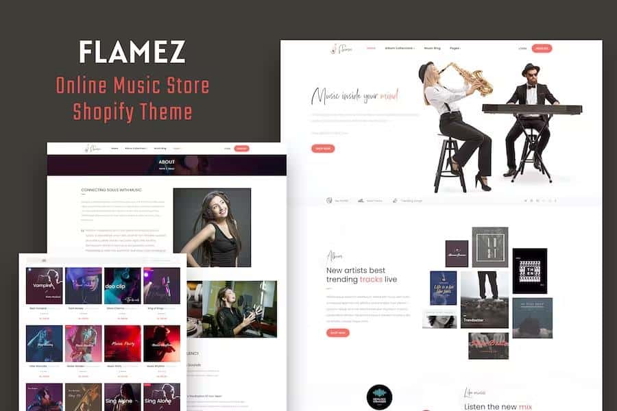 Flamez - Music Store Shopify Theme