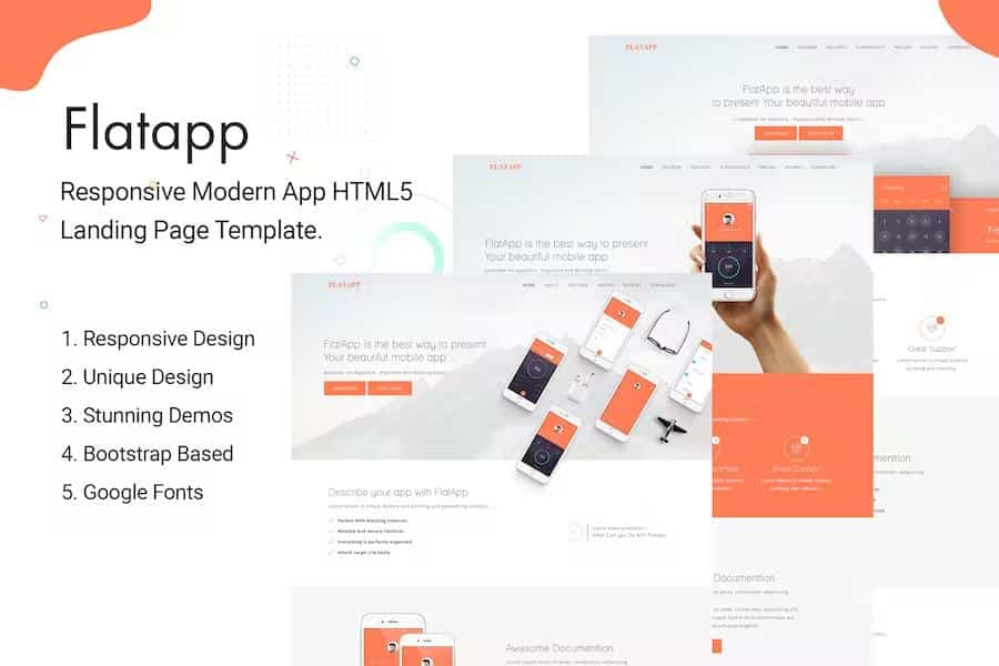 FlatApp - App Landing Page