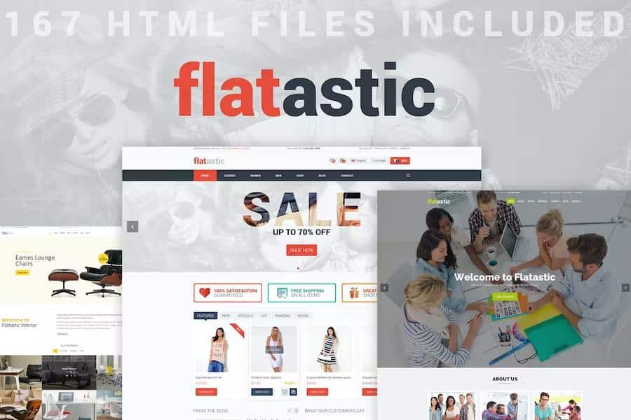 Preview image for Flatastic - Premium Versatile HTML Template