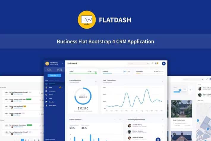 FlatDash - Bootstrap 4 Flat Admin Theme