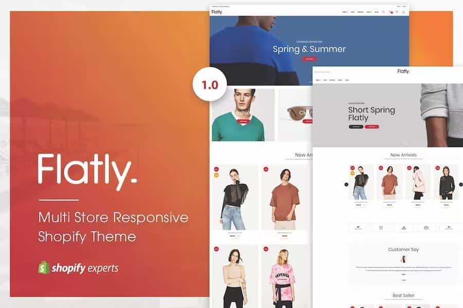 Flatly - Multi Store Responsive Shopify Theme