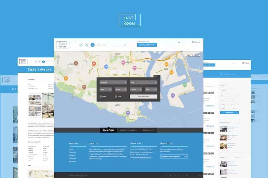 FlatRoom - Responsive Real Estate HTML Template