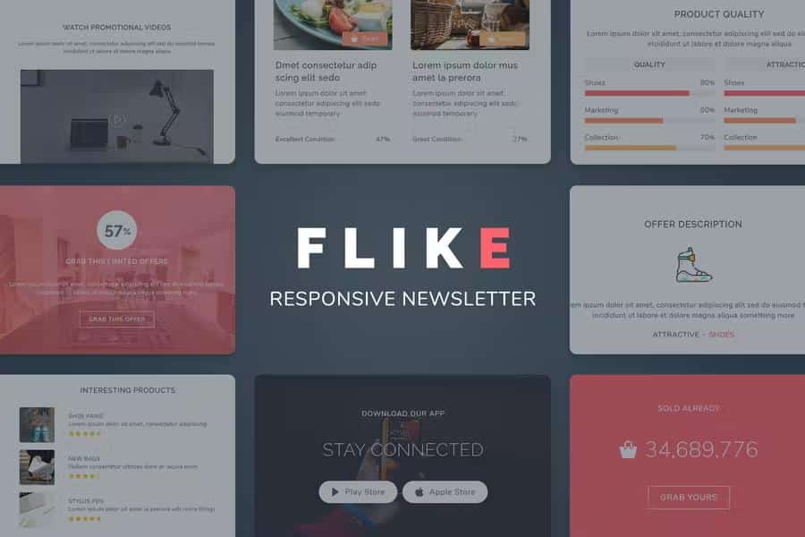 Flike Responsive Newsletter Email Template