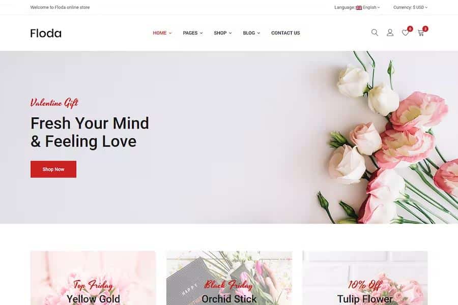 Floda - Flower Store HTML Template