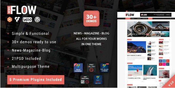 Flow News - Magazine and Blog WordPress Theme