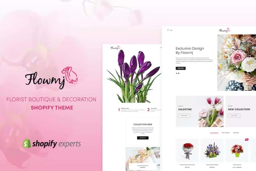 Flowmj - Florist Boutique & Decoration Store Shopify Theme