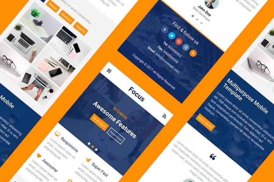 Focus - Multipurpose Mobile Template