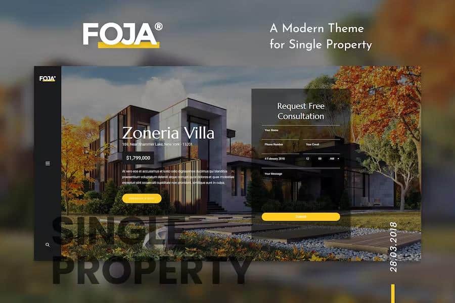 Foja - Single Property WordPress Theme