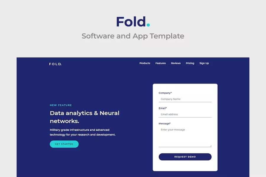 Fold - Software and App Template listing image