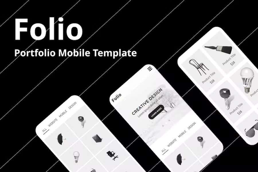 Folio - Portfolio Mobile Template