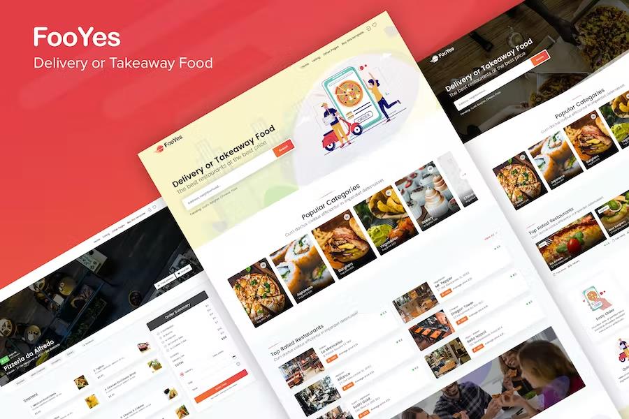 FooYes - Delivery or Takeaway Food Site Template