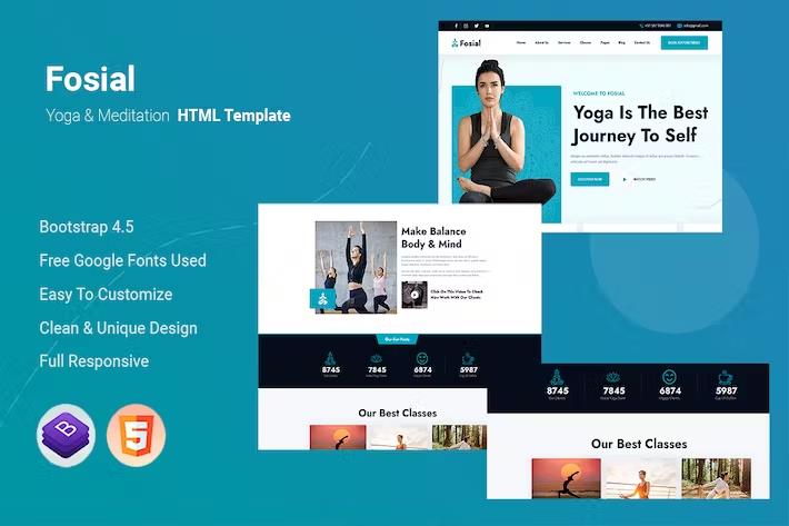 Fosial - Yoga & Meditation HTML Template