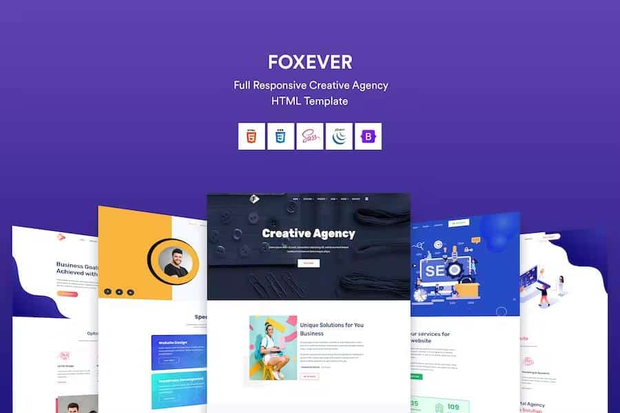 FoxEver - Creative Agency & Portfolio  HTML5 Template