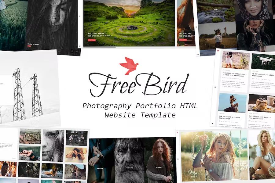 FreeBird - Photography Portfolio HTML Website Template