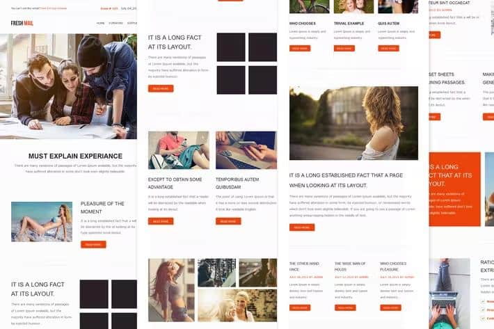 Fresh Mail - Responsive E-mail Template + Themebuilder Access