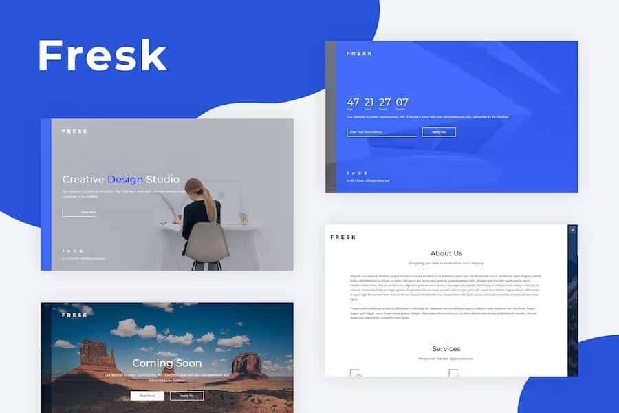 Fresk - Creative Coming Soon Template