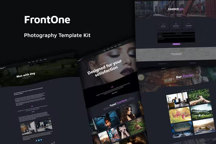 Product preview supplied for FrontOne - Creative Photography Template Kit