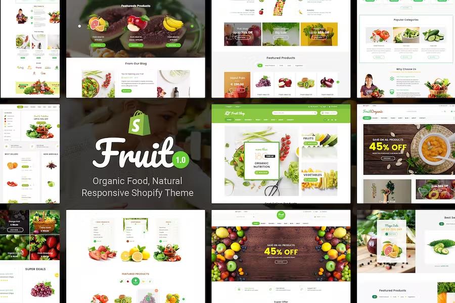 Fruit Shop - Organic Food, Natural Responsive Shopify Theme