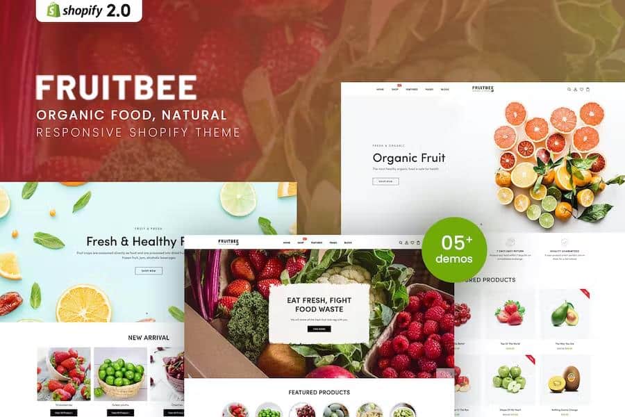 FruitBee - Organic Food, Natural Responsive Shopify Theme