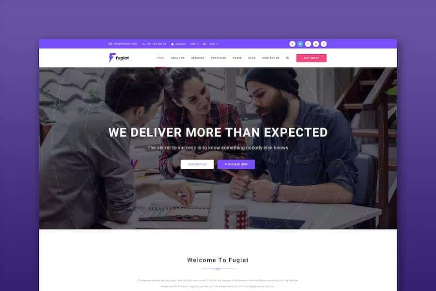 Fugiat - Material Design HTML Template