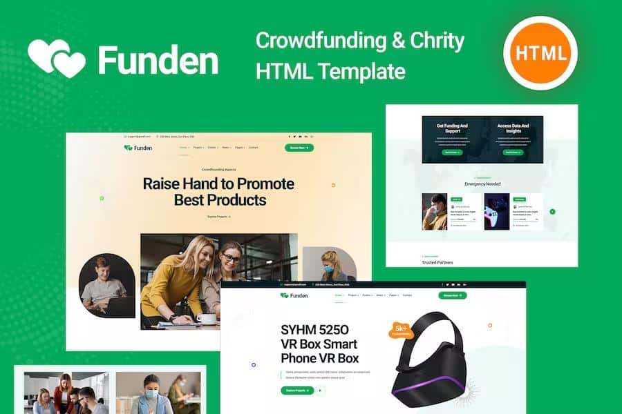 Funden - Crowdfunding & Charity HTML5 Template