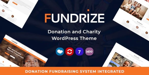 Fundrize - Responsive Donation & Charity WordPress Theme