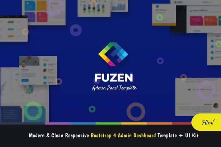 Fuzen - Modern & Clean Responsive Bootstrap 4 Admin Dashboard Template + UI Kit